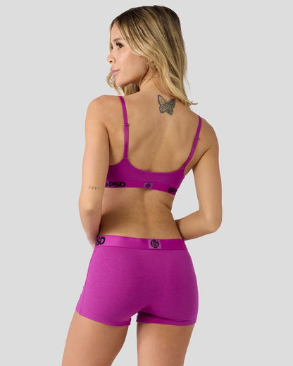 Women PSD Modal Solids - Electric Fuchsia - Scoop Bralette - Modal