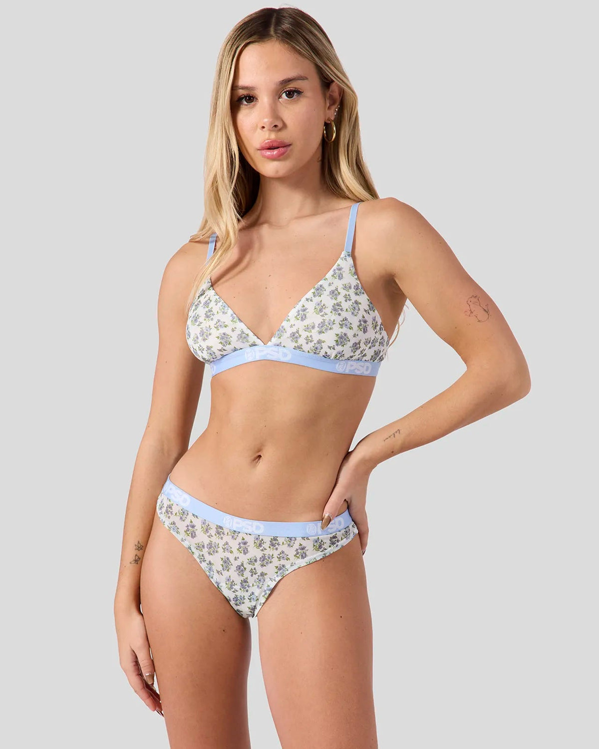 Women PSD Mesh - Sky Blossom - Thong - Mesh