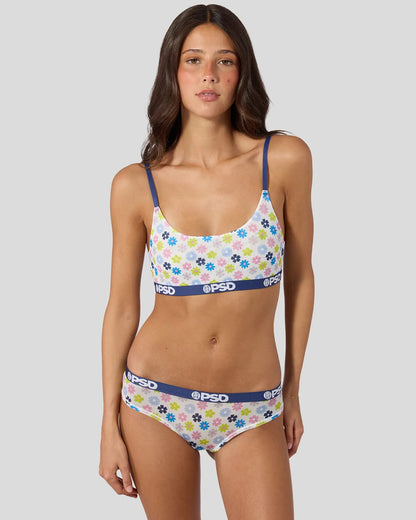 Women PSD Mesh - Garden Daze - Scoop Bralette - Mesh
