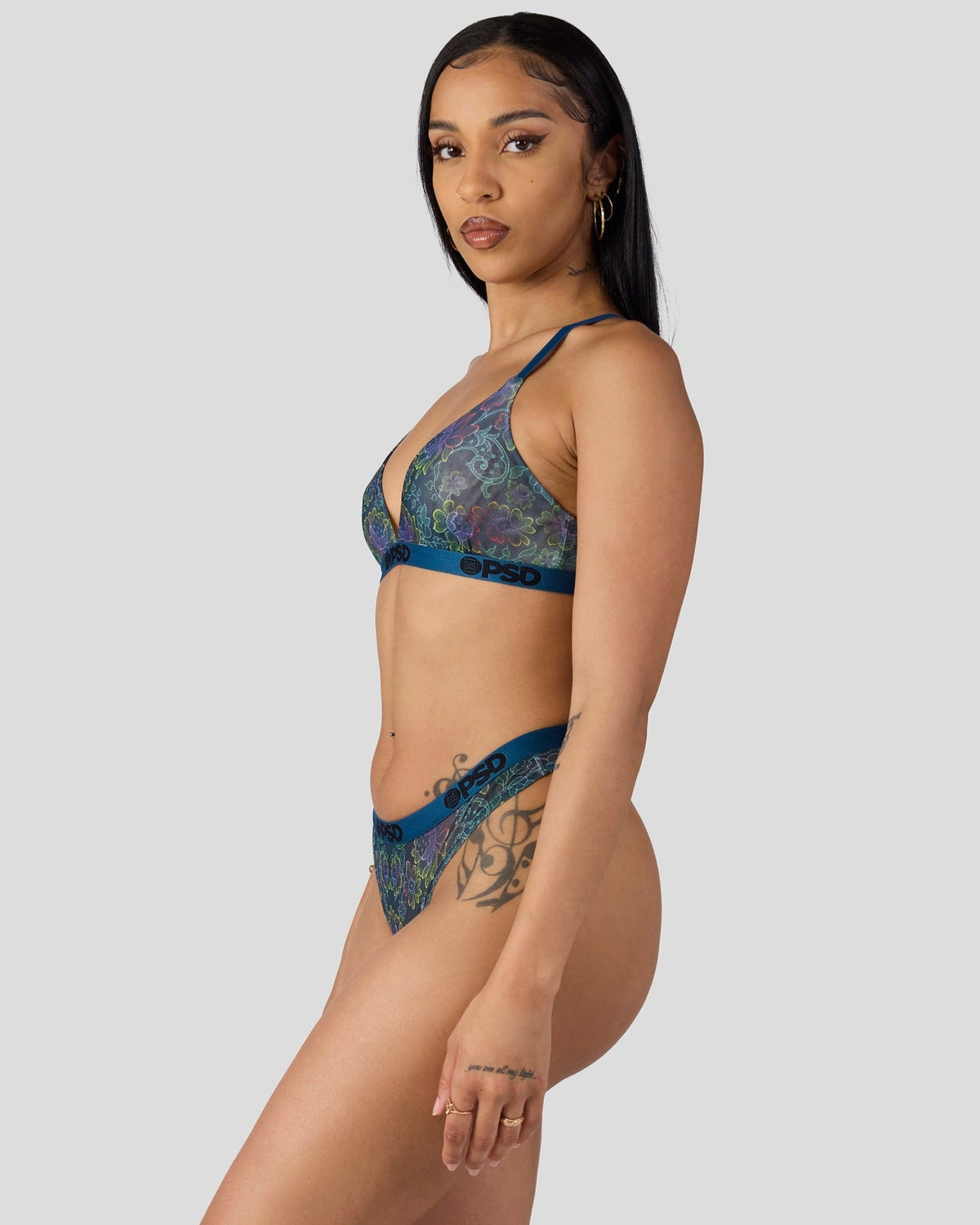 Women|Sale PSD Mesh - Floclr Blst - Triangle Bralette - Mesh