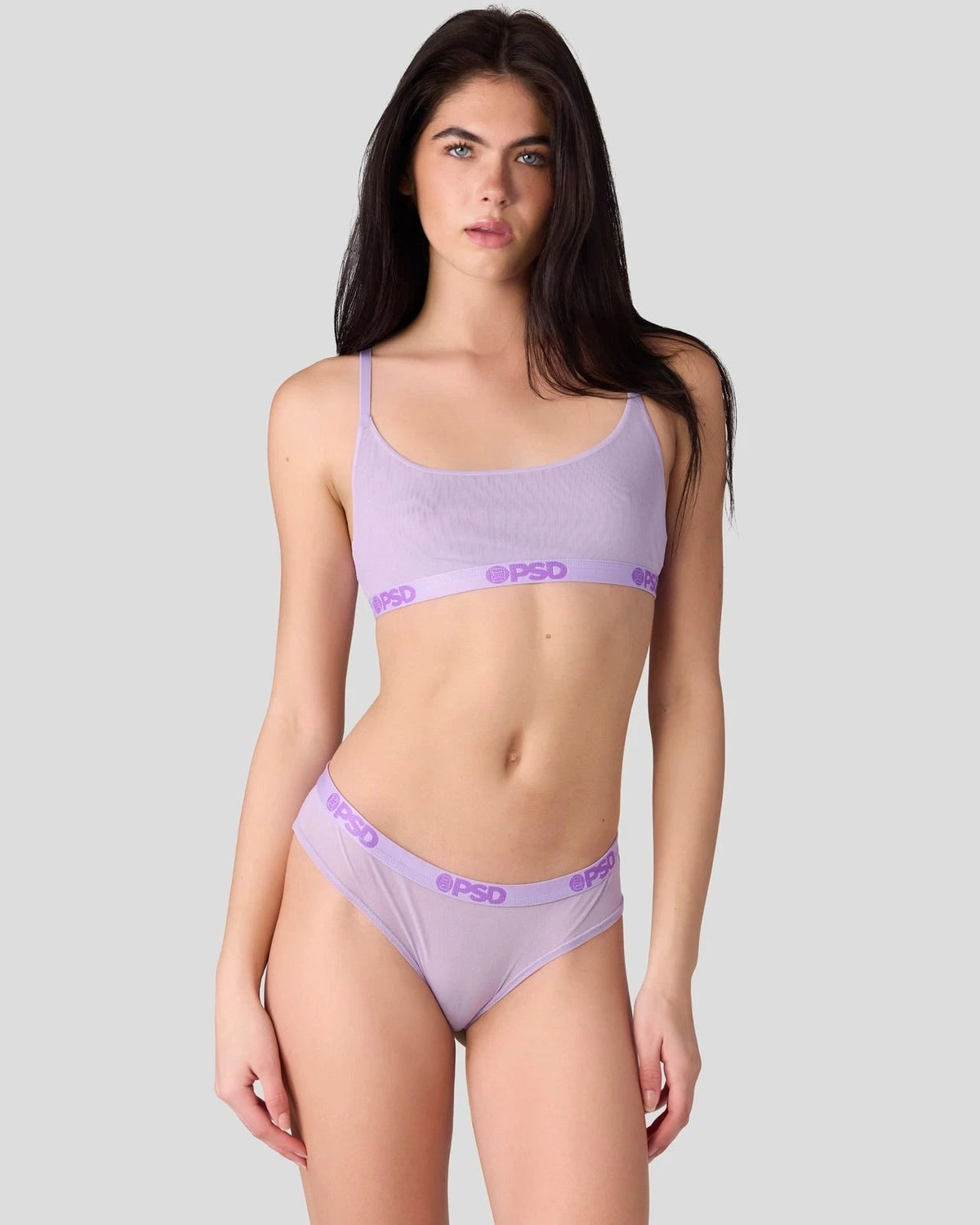 Women|Sale PSD Mesh - Solid Lavender - Scoop Bralette - Mesh