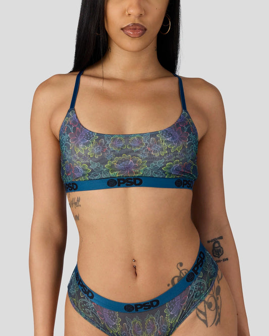 Women|Sale PSD Mesh - Floclr Blst - Scoop Bralette - Mesh