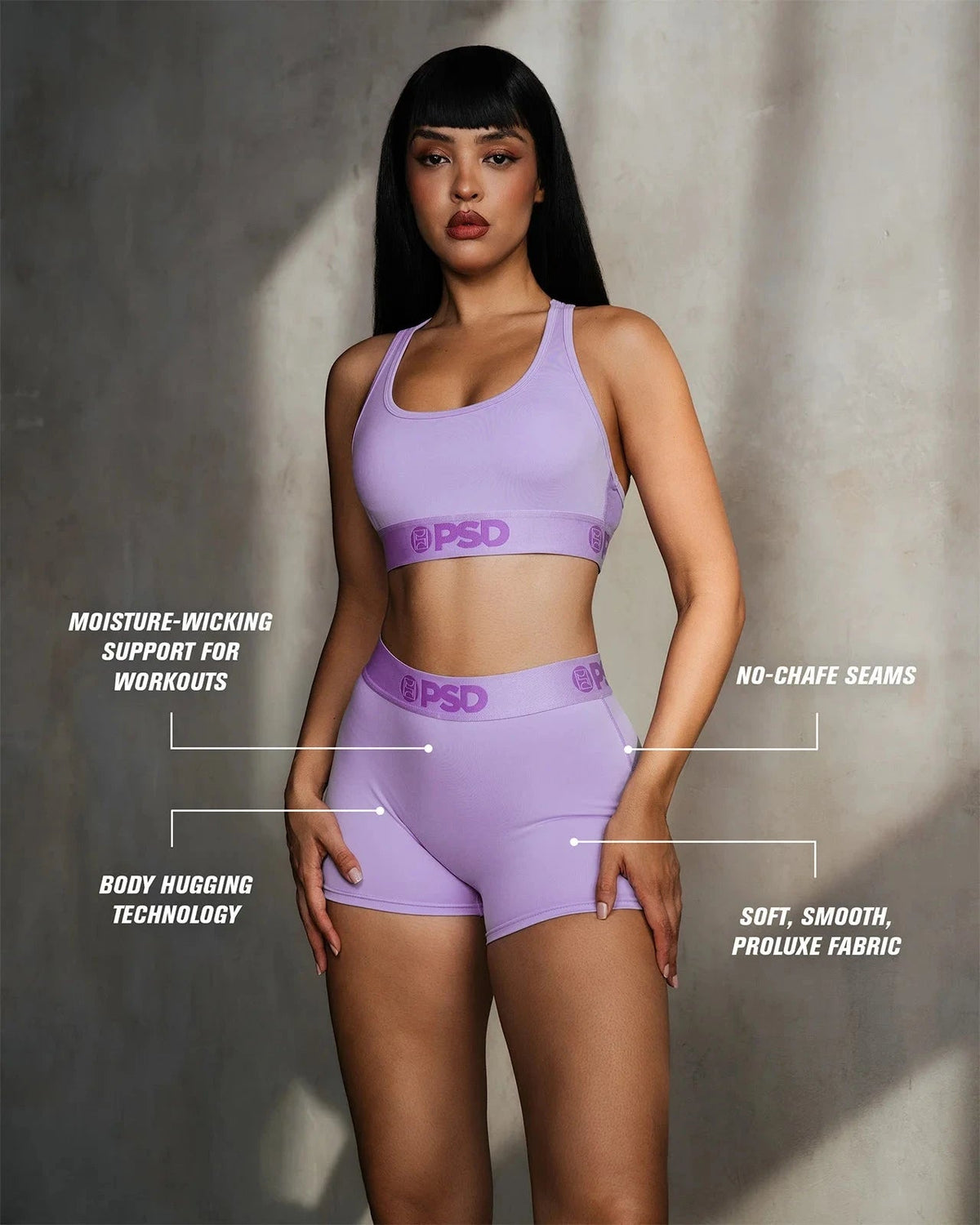Women PSD ProLuxe - Lavender - Compression Short