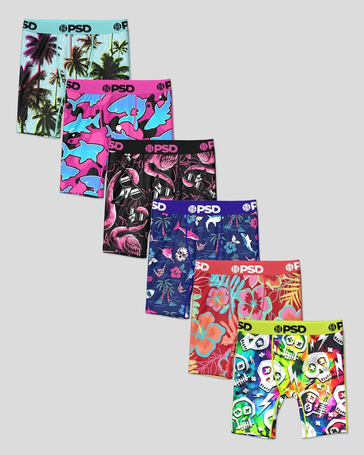 Youth PSD 6 Pack - Tropic Rush - Youth Underwear