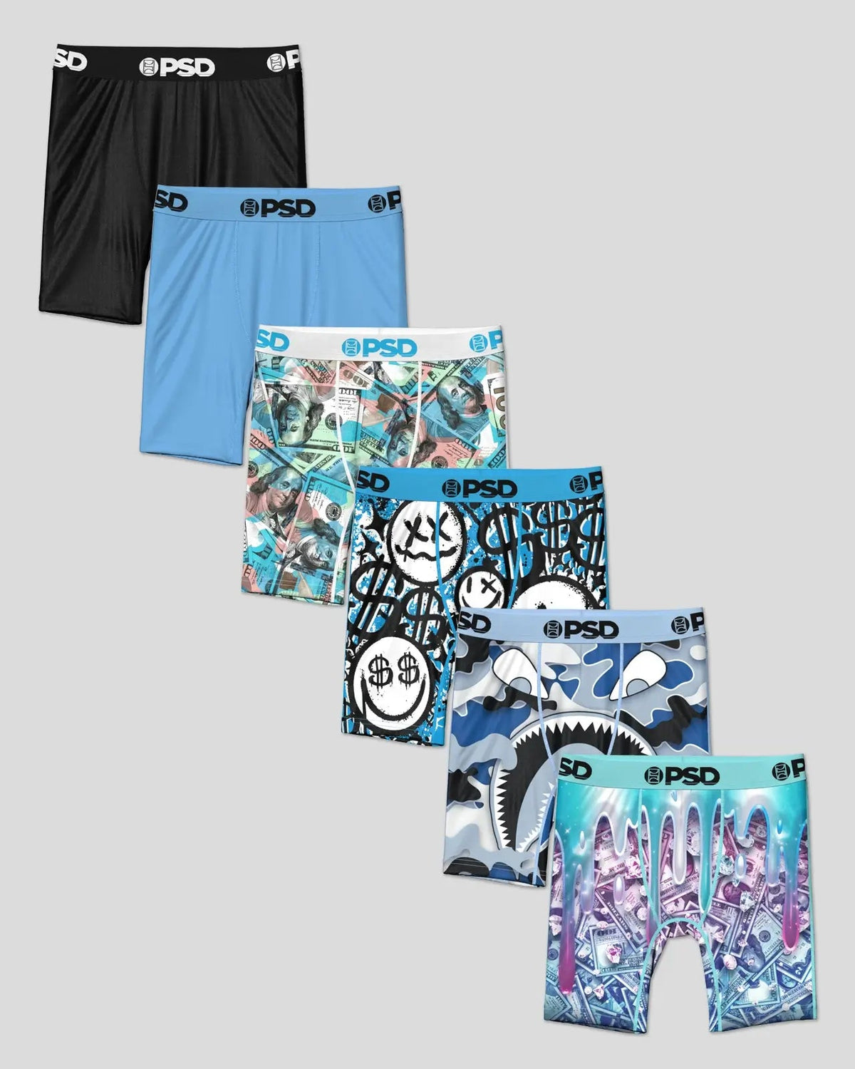 Youth PSD 6 Pack - Baby Blues - Youth Underwear