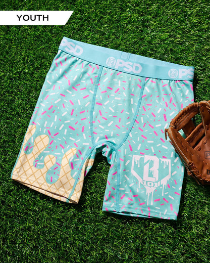 Youth PSD Baseball Lifestyle 101 - Ice Cream - Youth Underwear