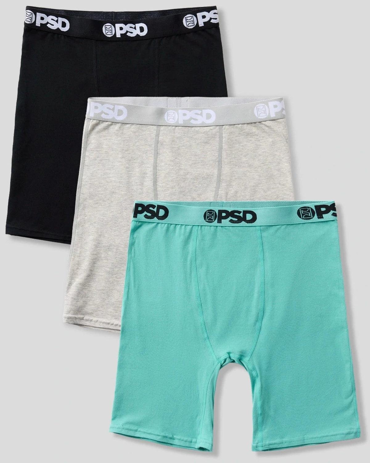 Youth PSD Solid 3 Pack - Sea - Youth Underwear - Cotton