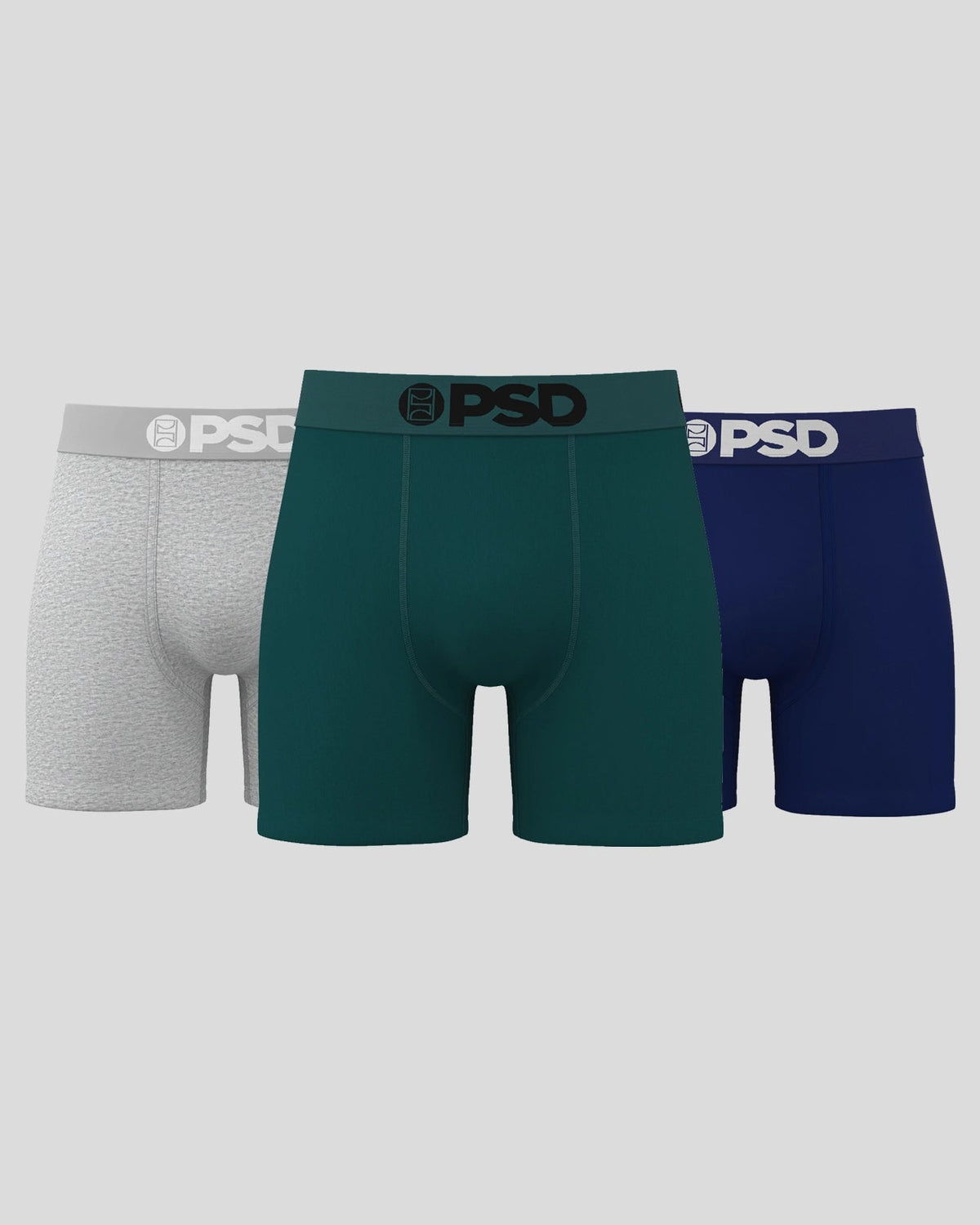 Sale|Men PSD Solids 3 Pack - Faded - Mid Length - Cotton