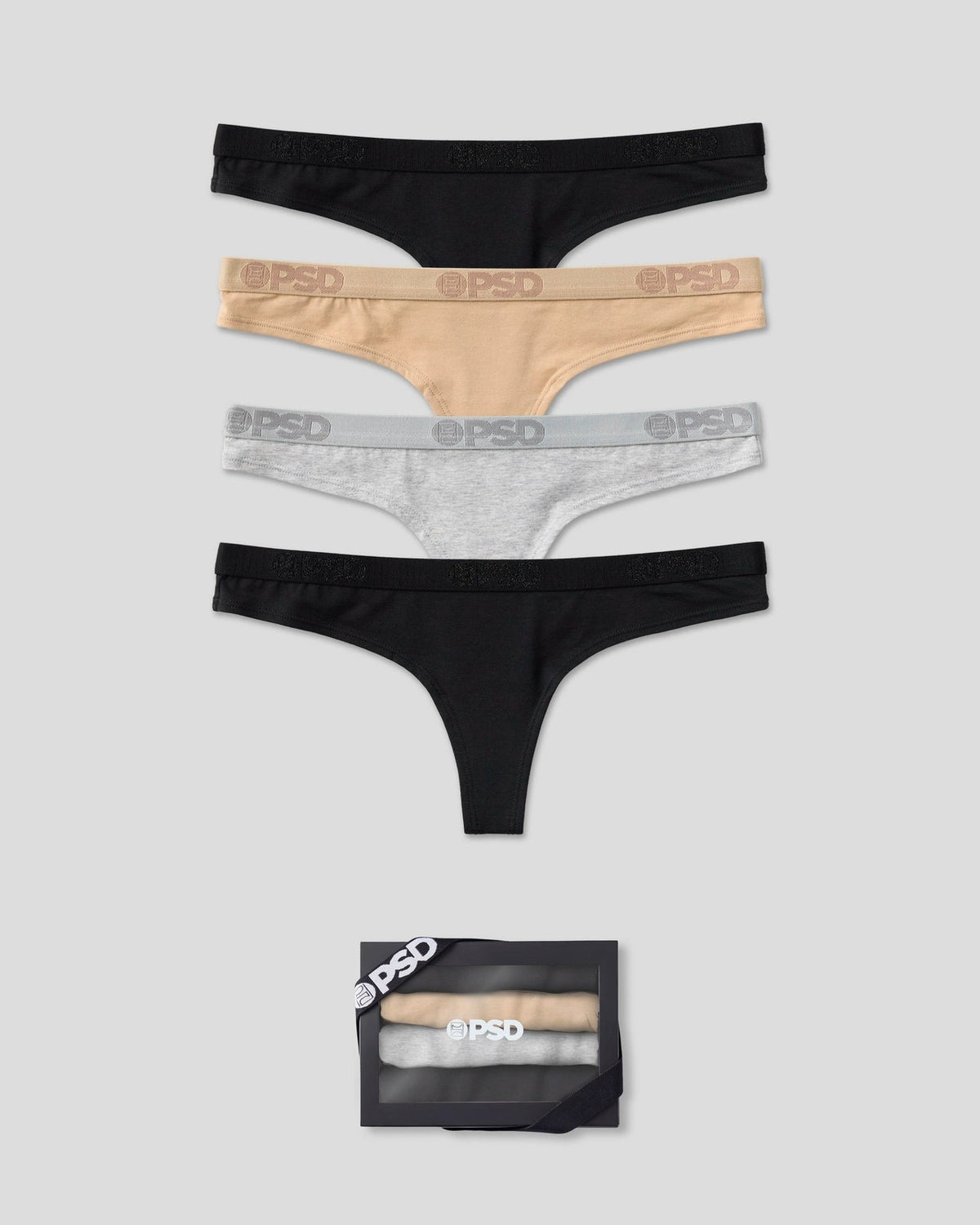 Sale PSD Modal 4 Pack - Neutral - Thong - Modal