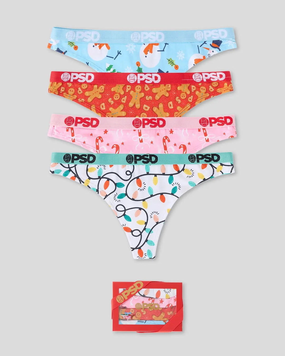 Sale PSD Modal 4 Pack - Festive - Thong - Modal