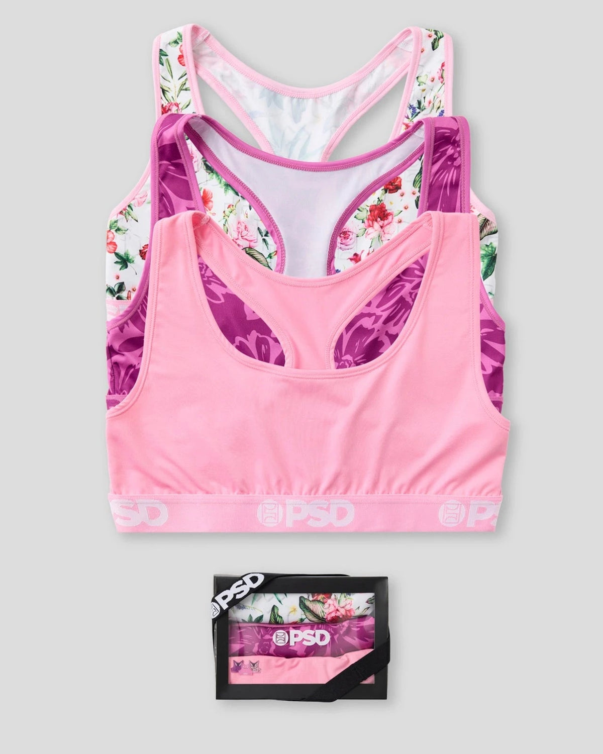 Sale PSD 3 Pack - Floral Bliss - Sports Bra