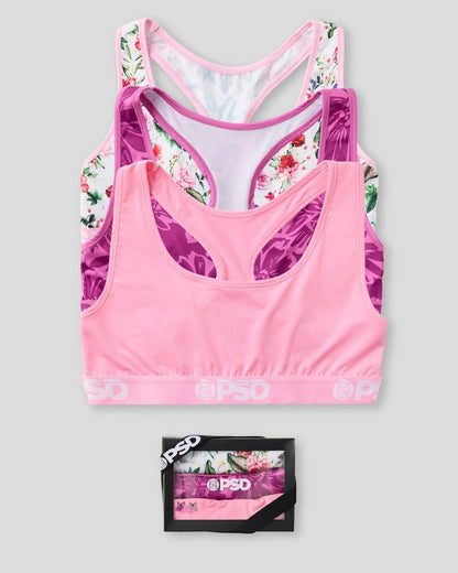Sale PSD 3 Pack - Floral Bliss - Sports Bra