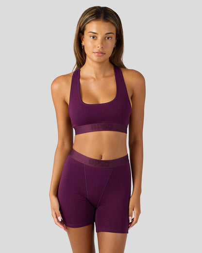 Sale|Women PSD Modal Solids - Plum - Womens Boxer Brief - Modal