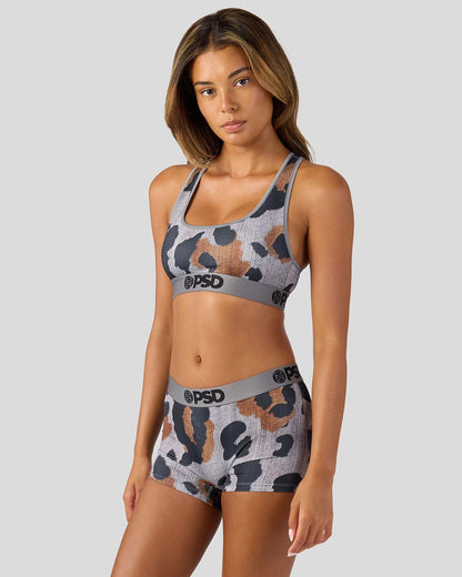 Sale PSD Denim Cheetah - Boy Short