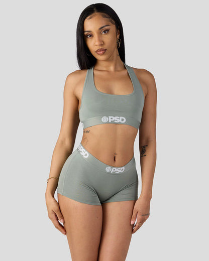 Sale|Women PSD Modal Solids - Sage - Boy Short - Modal