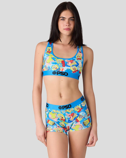 Sale PSD SpongeBob SquarePants - Surfin' - Sports Bra