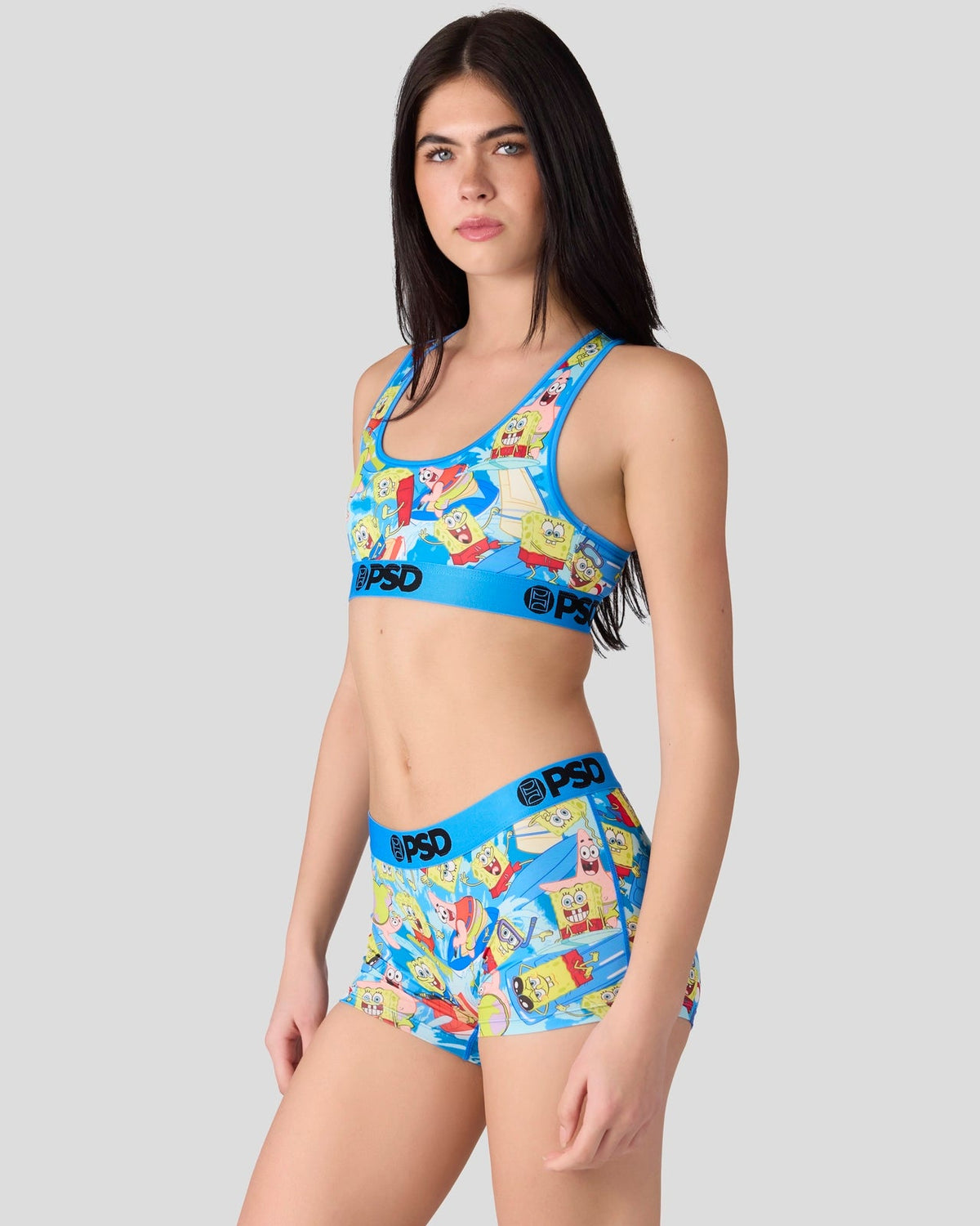 Sale PSD SpongeBob SquarePants - Surfin' - Sports Bra