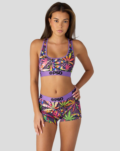 Sale PSD Purp High - Sports Bra