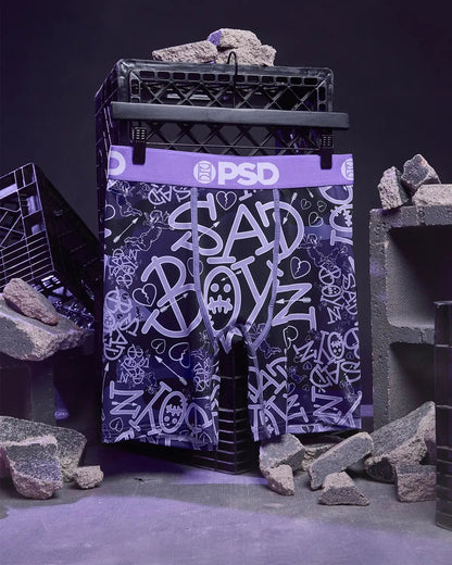 Men PSD Sad Boyz - Purple Heart - Standard Length