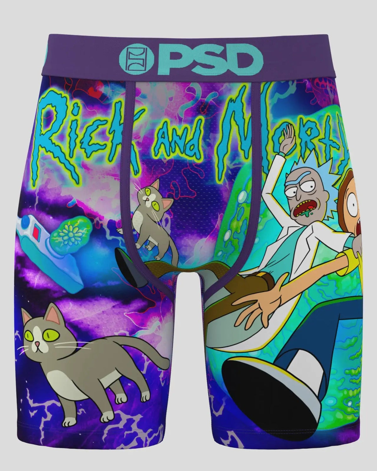 Men PSD Rick and Morty - Purple Days - Standard Length