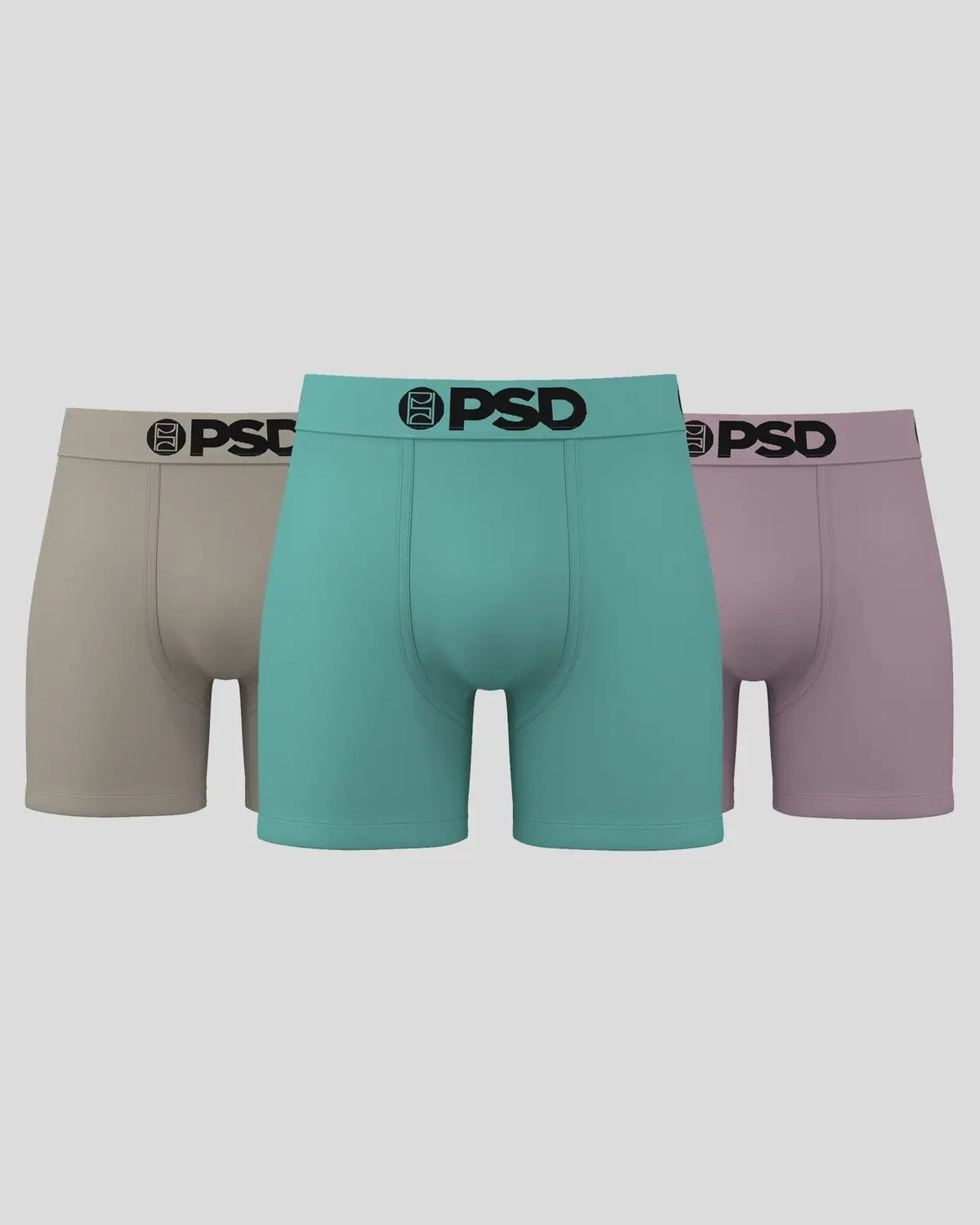 Men PSD Solids 3 Pack - Essentials - Mid Length - Cotton