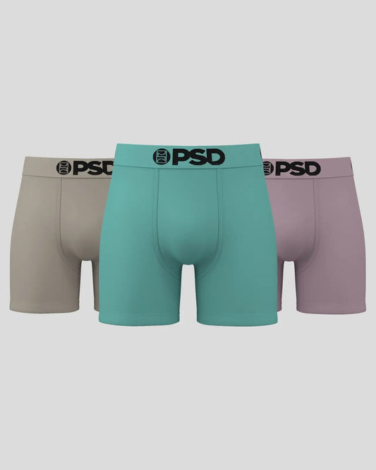 Men PSD Solids 3 Pack - Essentials - Mid Length - Cotton