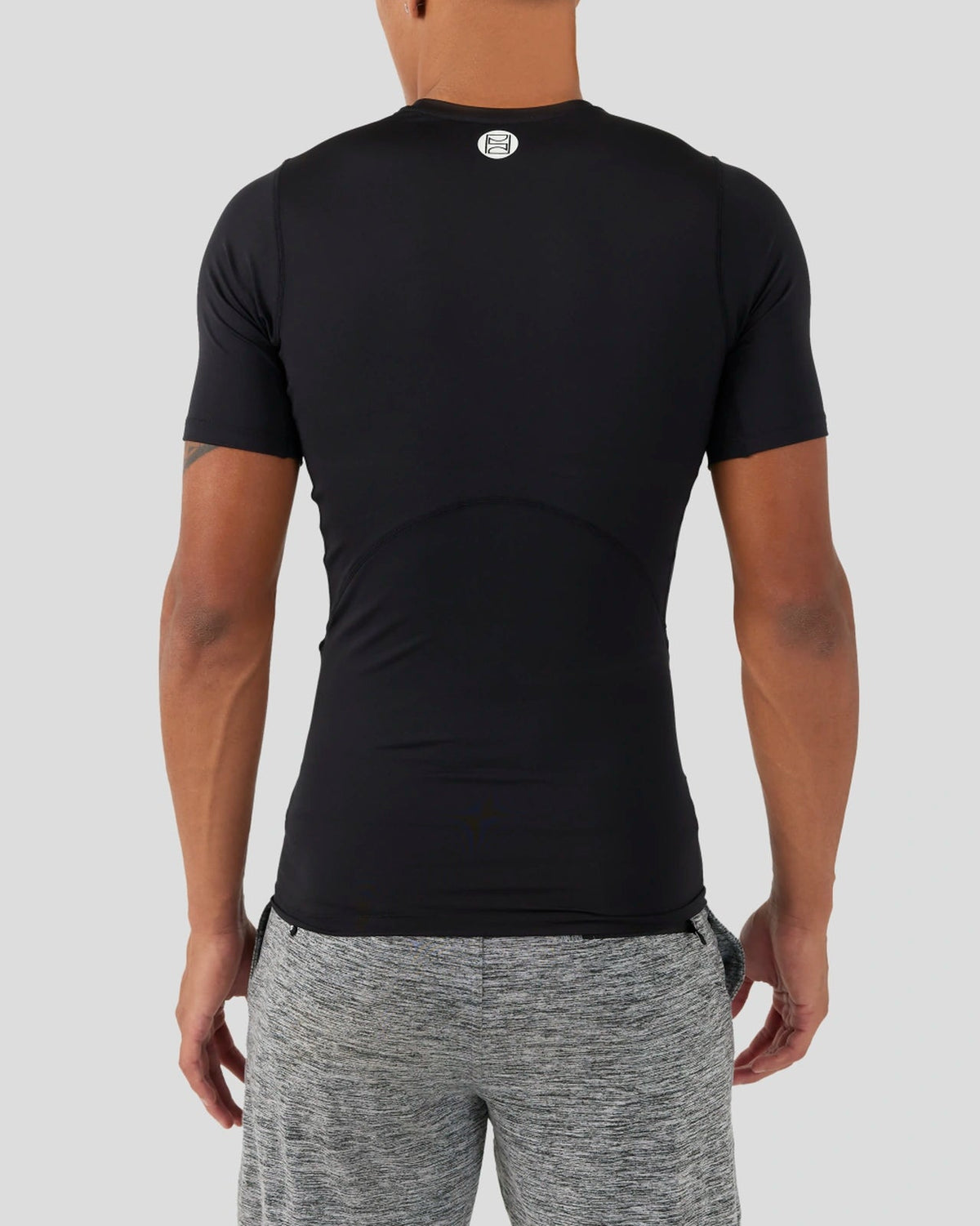 Men PSD Compression Tee Short Sleeve - Black - Compression Tee