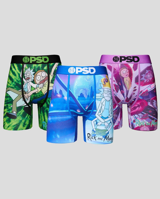 Men PSD 3 Pack - Rick and Morty Portal - Standard Length