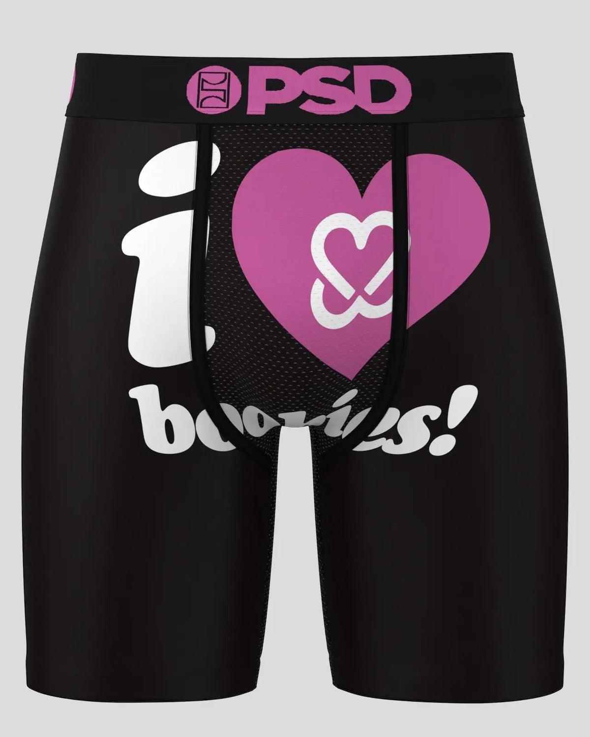 Men PSD Keep a Breast - I Heart Boobies - Standard Length