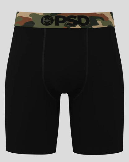 Men PSD Solids - Army Black - Standard Length - Cotton