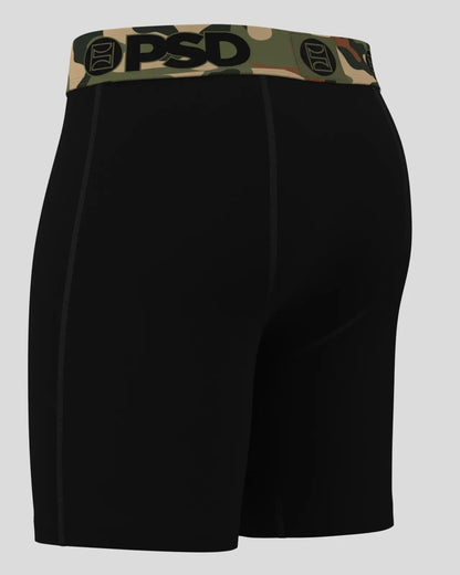 Men PSD Solids - Army Black - Standard Length - Cotton