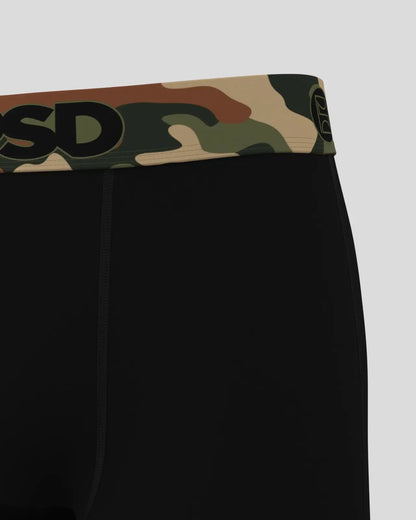Men PSD Solids - Army Black - Standard Length - Cotton