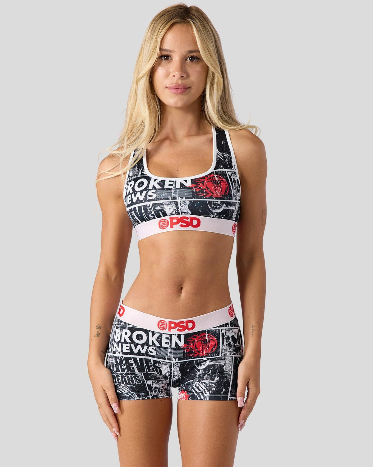 Women PSD Broken Promises - Broken News - Sports Bra