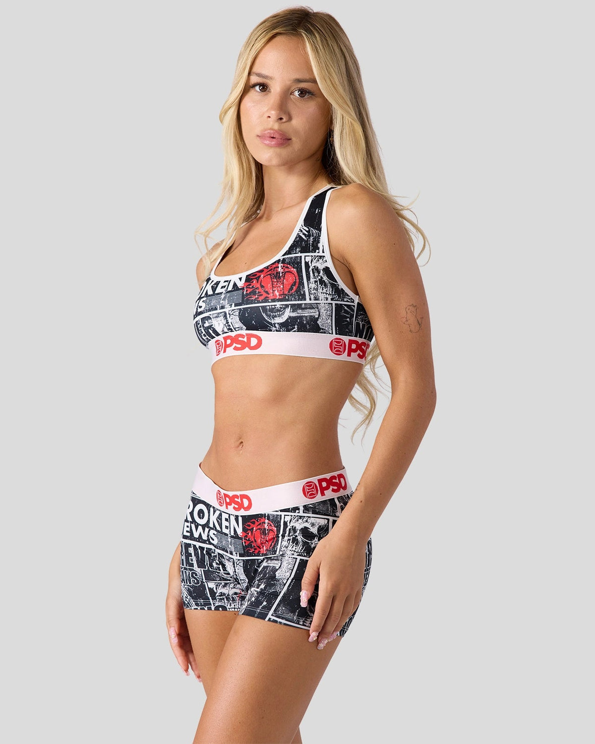Women PSD Broken Promises - Broken News - Sports Bra