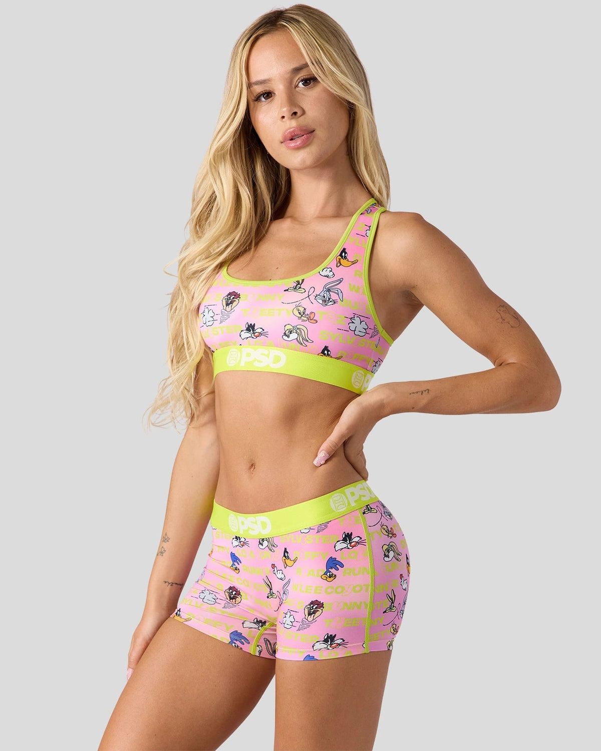 Women PSD Looney Tunes - Stacked - Boy Short