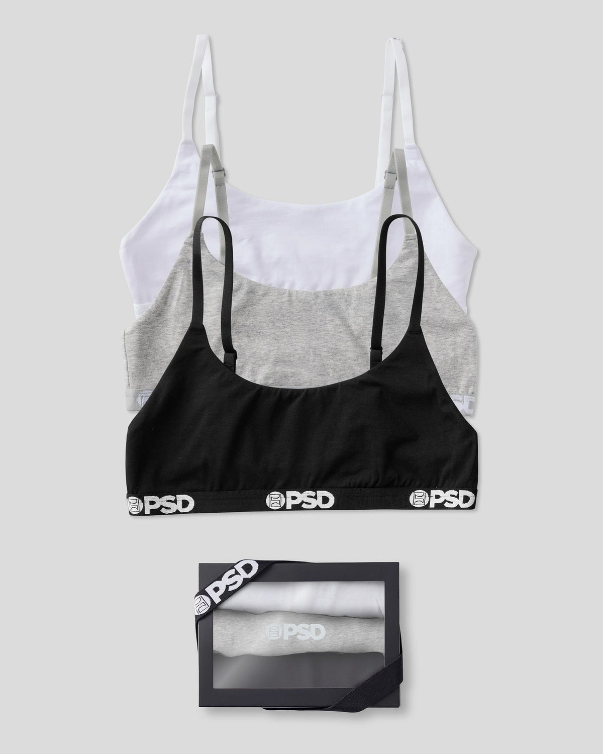 Women PSD Modal 3 Pack - Everyday Solids - Scoop Bralette - Modal