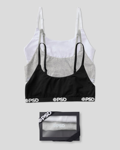 Women PSD Modal 3 Pack - Everyday Solids - Scoop Bralette - Modal
