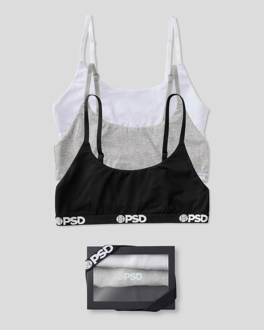 Women PSD Modal 3 Pack - Everyday Solids - Scoop Bralette - Modal