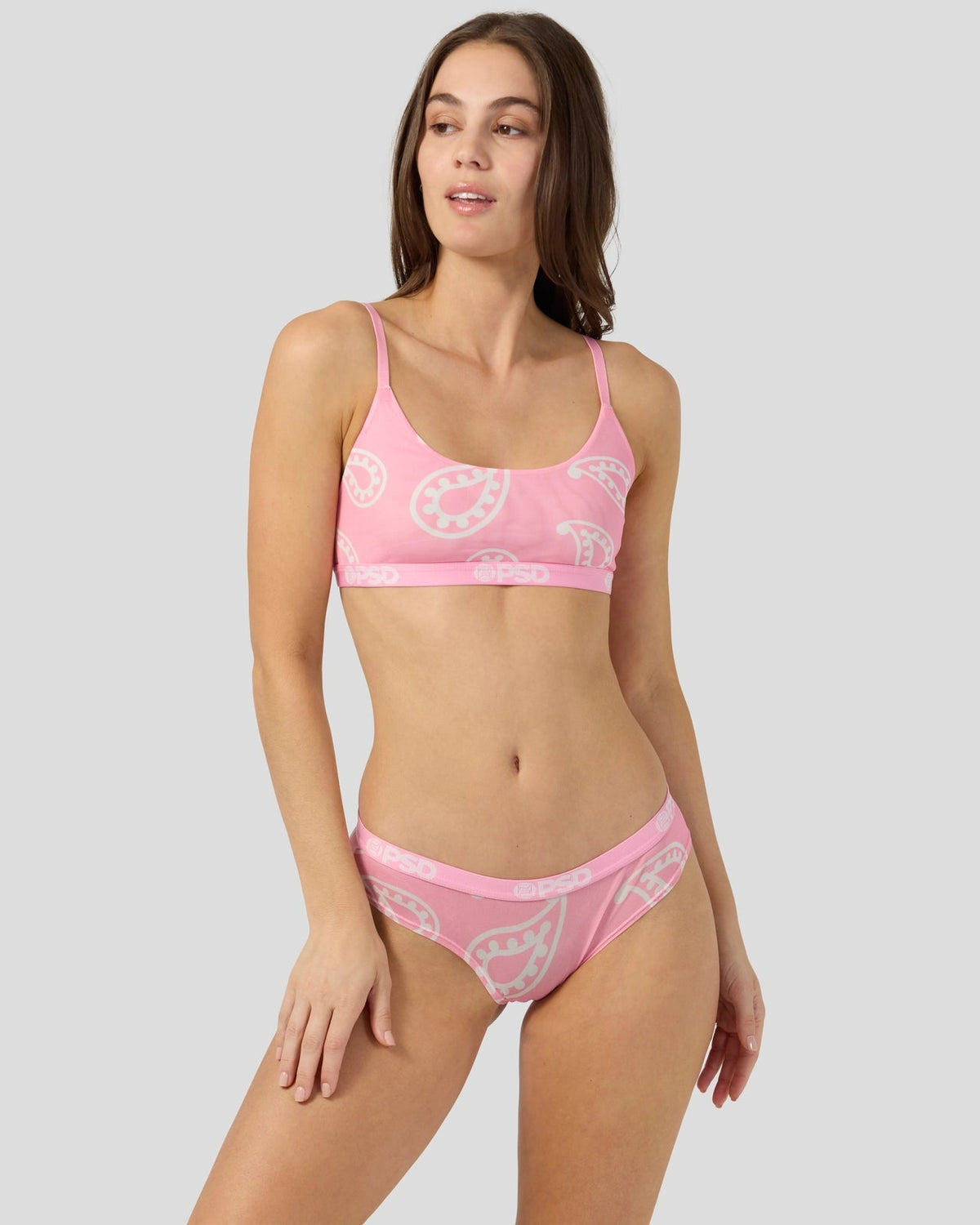 Women|Sale PSD Mesh - Pink Bandana - Scoop Bralette - Mesh