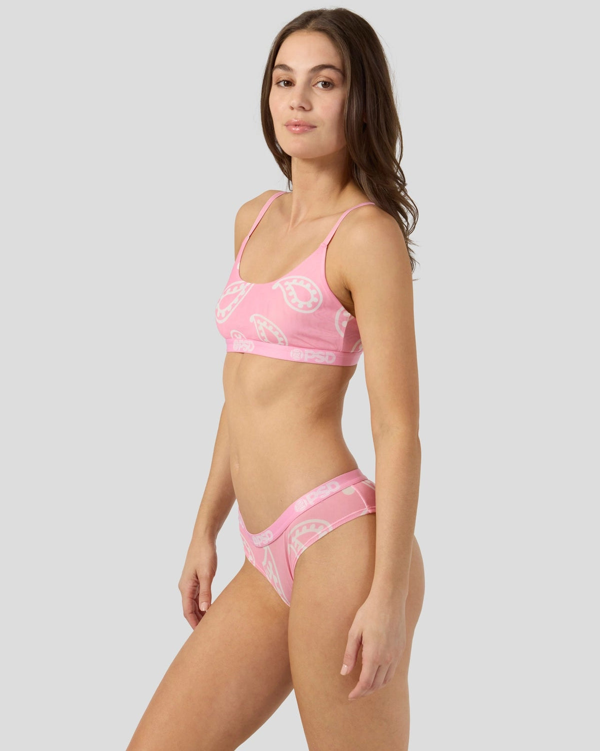 Women|Sale PSD Mesh - Pink Bandana - Scoop Bralette - Mesh