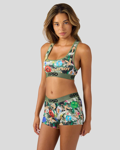 Women|Sale PSD Playboy - Festive Tree - Sports Bra