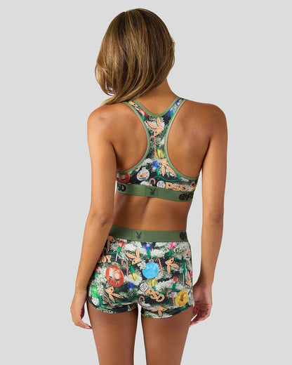 Women|Sale PSD Playboy - Festive Tree - Sports Bra