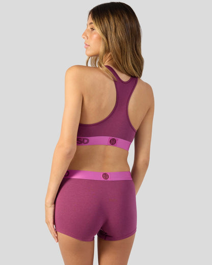 Women|Sale PSD Modal Solids - Mag Purp - Sports Bra - Modal