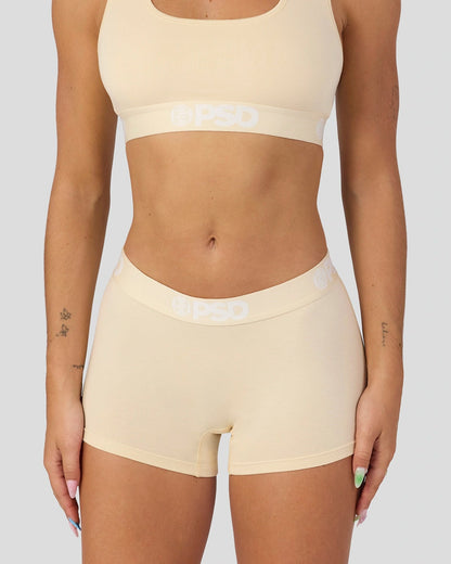 Women|Sale PSD Modal Solids - Creme - Boy Short - Modal