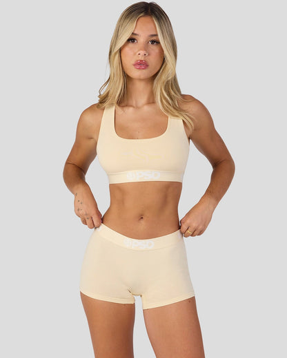 Women|Sale PSD Modal Solids - Creme - Sports Bra - Modal