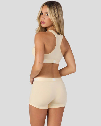 Women|Sale PSD Modal Solids - Creme - Sports Bra - Modal