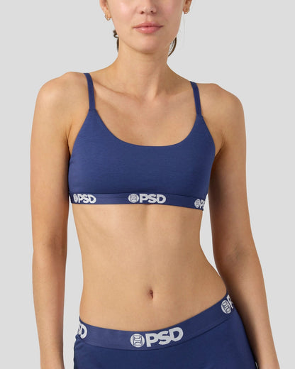 Women|Sale PSD Modal Solids - Navy - Scoop Bralette - Modal