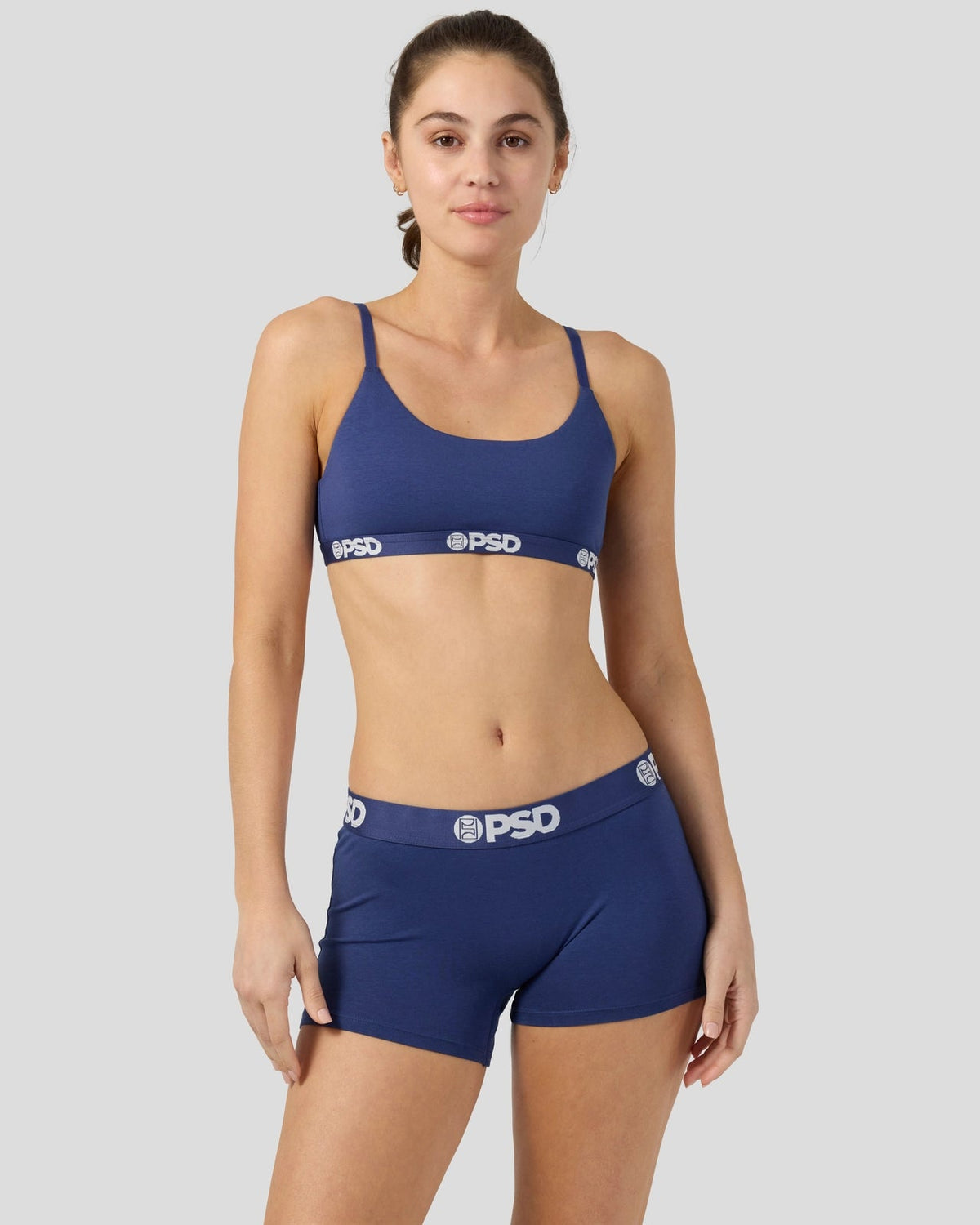 Women|Sale PSD Modal Solids - Navy - Scoop Bralette - Modal