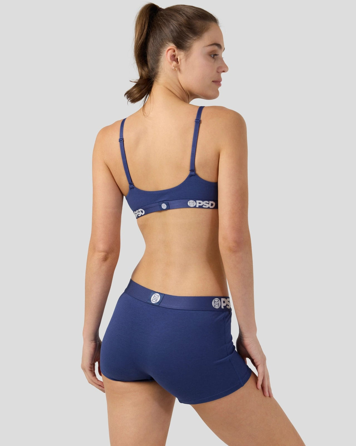Women|Sale PSD Modal Solids - Navy - Scoop Bralette - Modal