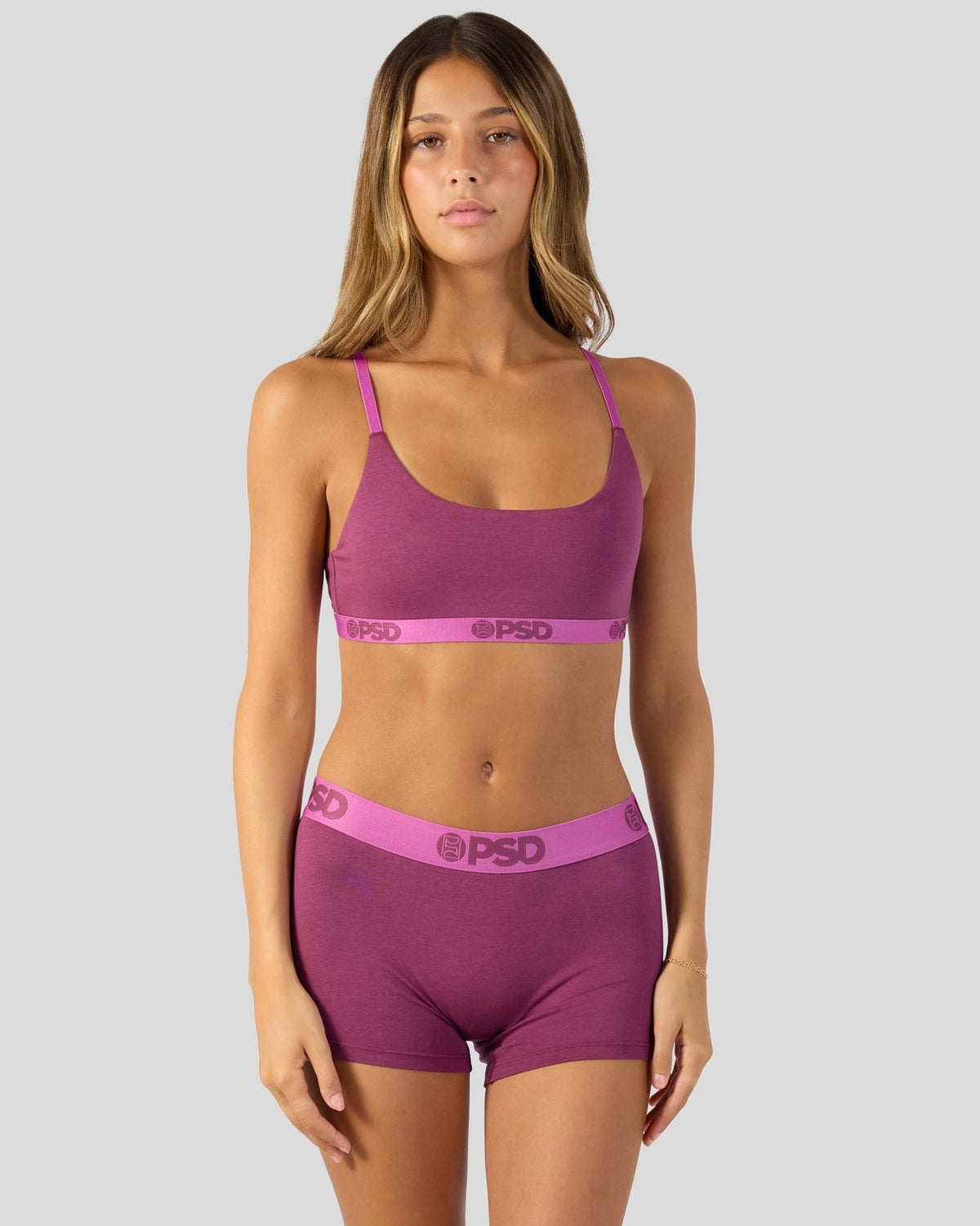 Women|Sale PSD Modal Solids - Mag Purp - Scoop Bralette - Modal